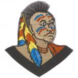 AUFNÄHER - Indianer - 04655 - Gr. ca. 6 x 6,5 cm - Patches Stick Applikation