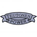Rückenaufnäher - Teutonen Power - 07352 - Gr. ca. 37 x 13 cm - Patches Stick Applikation