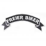Rückenaufnäher - Freier Biker - Gr. ca. 7x28cm (08517) Aufnäher Stick Patches Applikation Biker Trucker Motorradfahrer