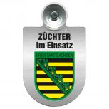 Einsatzschild Windschutzscheibe incl. Saugnapf - Züchter im Einsatz - 309384 Region Sachsen-Anhalt