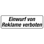 PVC Aufkleber für Briefkasten Briefkästen - KEINE WERBUNG - REKLAME - 303399 -  Gr. ca. 150 x 50 mm