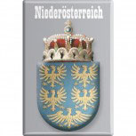 Kühlschrankmagnet - Wappen Niederösterreich - Gr. ca. 8 x 5,5 cm - 38106 - Magnet