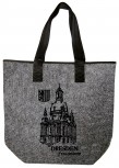 Filztasche mit Einstickung - DRESDEN FRAUENKIRCHE - 26123 - Umhängetasche Shopper Bag