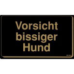 Hinweisschild - VORSICHT BISSIGER HUND - Gr. 25 x 15 cm - 308461