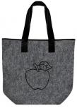 Filztasche mit Einstickung - APFEL - 26038 - Shopper Tasche Umhängetasche Bag