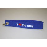 Filz-Schlüsselanhänger mit Stick I love Düren Gr. ca. 17x3cm 14311 blau
