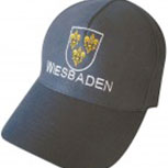 Baseballcap mit Einstickung - Wappen Wiesbaden - 68926 schwarz