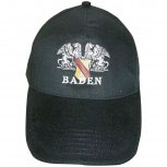 Baseballcap mit  Stick - Wappen Baden - 68093 schwarz