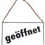 Wendeschild - GEÖFFNET - GESCHLOSSEN - Gr. ca. 25 x 15 cm - 308864
