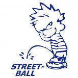 Pinkelmännchen Applikations-Aufkleber - Streetball - 303655 Gr. ca. 15cm