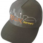 Baseballcap mit Stick - KÖLN GERMANY  - 68101 schwarz - Cap Kappe Baumwollcap