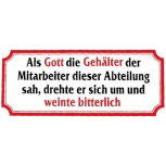 PVC Aufkleber Fun Auto-Applikation Spass-Motive und Sprüche - Als Gott die... - 303375 - Gr. ca. 17 x 8 cm
