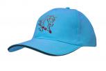Baseballcap mit Einstickung - Pferd Pferdekopf Rosen - versch. Farben 69244 hellblau