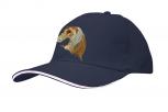 Baseballcap mit Einstickung - Pferdekopf Pferd Haflinger - versch. Farben 69241 dunkelblau