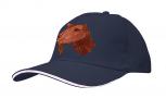 Baseballcap mit Einstickung - Ziege Ziegekopf - versch. Farben 69247 dunkelblau
