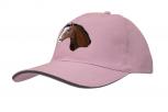 Baseballcap mit Einstickung - Pferd Pferdekopf weiße Plesse - versch. Farben 69250 rosa