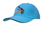 Baseballcap mit Einstickung - grauer Esel donkey ass - versch. Farben 69251 hellblau