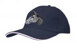 Baseballcap mit Einstickung - grauer Esel donkey ass - versch. Farben 69251 dunkelblau