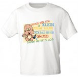 Kinder T-Shirt mit Print - Noch bin ich klein ... - 08212 - weiß - Gr. 86-164