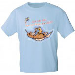 Kinder T-Shirt mit Print - Ich hab den besten Papa der Welt - 08225 - hellblau - Gr. 86/92