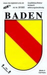 Auto-Aufkleber - Baden Wappen Emblem - 301385 - Gr. ca. 7 x 10,5cm