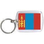 Schlüsselanhänger Anhänger - MONGOLEI - Gr. ca. 4x5cm - 81111 - Keyholder WM Länder