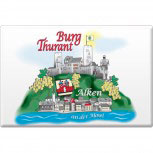 Kühlschrankmagnet - Burg Thurant - Gr. ca. 8 x 5,5 cm - 38738 - Küchenmagnet