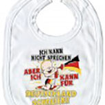 Baby-Lätzchen mit Print für Deutschland schreien.. 08421 weiss