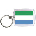Schlüsselanhänger Anhänger - SIERRA LEONE - Gr. ca. 4x5cm - 81148 - Keyholder WM Länder
