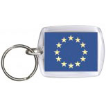 Schlüsselanhänger - Flagge EUROPA - Gr. ca. 4x5cm - 81048 - Keyholder Anhänger