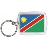 Schlüsselanhänger Anhänger - NAMIBIA - Gr. ca. 4x5cm - 81114 -  Keyholder WM Länder