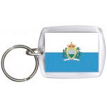 Schlüsselanhänger Anhänger - SAN MARINO - Gr. ca. 4x5cm - 81142 - Keyholder WM Länder