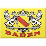 Kühlschrankmagnet - Wappen Baden - Gr. ca. 8 x 5,5 cm - 38721 - Küchenmagnet