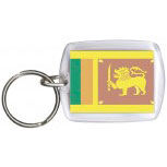 Schlüsselanhänger Anhänger - SRI LANKA - Gr. ca. 4x5cm - 81155 - Keyholder WM Länder