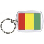 Schlüsselanhänger Anhänger - GUINEA - Gr. ca. 4x5cm - 81060 - WM-Länder