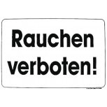Hinweisschild - RAUCHEN VERBOTEN - Gr. ca. 25x15cm - 308434
