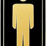 Toilettenschild - MANN  - Gr. 75 x 150 mm - 308053