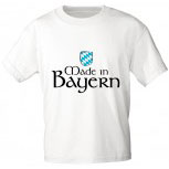 Kinder T-Shirt mit Aufdruck - Made in Bayern - 06940 - weiß - Gr. 98/104