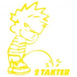 Pinkelmännchen-Applikations- Aufkleber - 2Takter - ca. 15cm - 303621 - gelb