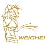 Pinkelmännchen-Applikations- Aufkleber in 8 Farben "Weichei"  303618-Weichei gold