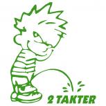 Pinkelmännchen-Applikations- Aufkleber - 2Takter - ca. 15cm - 303621 - grün