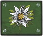 Mouse Pad - EDELWEISS - Gr. ca. 20 x 24 cm -
