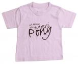 Kinder-T-Shirt mit Print - Ich bekomm ein Maxi-Pony - 06951 rosa - Gr. 98-164