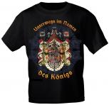 T-Shirt mit Print - Unterwegs im Namen des Königs - 10698 schwarz - Gr. XXL