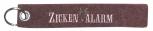 Filz-Schlüsselanhänger mit Stick Zicken Alarm Gr. ca. 17x3cm 14079 rost
