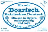 PVC-Aufkleber - Mia redn Boarisch - 301516 - Gr. ca. 5 cm Durchmesser