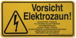 Warnschild - Vorsicht Elektrozaun - Gr. ca. 25x12,5cm - 308549