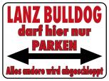 Parkschild Lanz Bulldog darf hier nur parken - Gr. ca. 40x30cm 309671