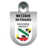 Einsatzschild mit Saugnapf - Metzger im Einsatz - incl. Regionenwappen nach Wahl 393825