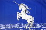 Deko-Fahne - Einhorn - Gr. ca. 150 x 90cm - 24308 - Flagge mit Pferdemotiv Banner
